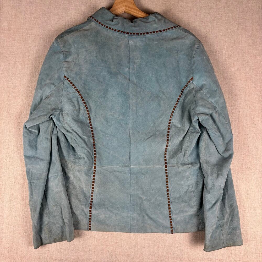 Vintage Wilsons Leather Venus Williams RARE Blue Suede Leather Full Set XL - Picture 5 of 16